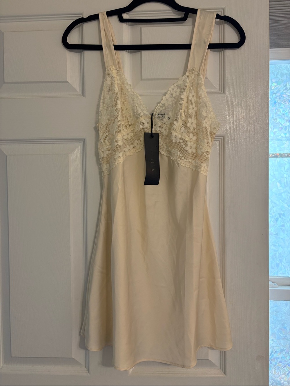 Lioness Bel Air ivory lace mini dress